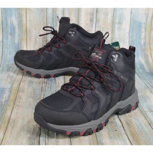 NEW Skechers Men's Relaxed Fit Selmen Relodge Waterproof Hiking Boots Black